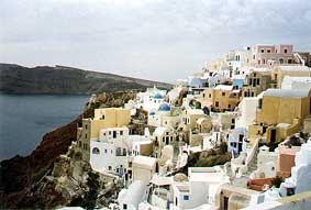 Vista general de Oia